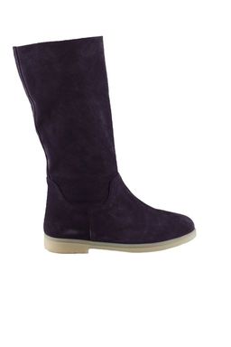 ЖЕНСКИЕ САПОГИ НА ПЛОСКОЙ ПЛОЩАДКЕ ИЗ ЗАМШИ PURPLE