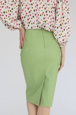 Юбка- карандаш из искусственной кожи - Looklikecat фото 4