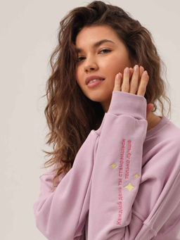 MY Свитшот жен. О-вырез вышивка рукав (Каждый день...) СО009  фото 5