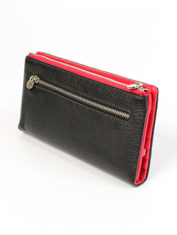 LACCOMA кошелек LA-1089-черный-красный натуральная кожа
