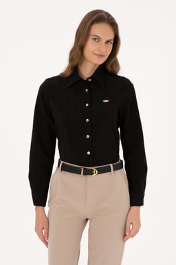 Kad_n Siyah Uzun Kollu G_mlek - U.s. polo assn фото 3