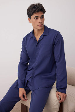 TRENDYOL MAN Gri Regular Fit Dokuma Pijama Tak?m? TMNAW24PT00057 - Trendyolmilla фото 14