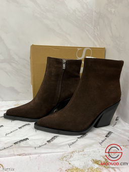 Женские замшевые ботинки на каблуку - Bruno фото 6