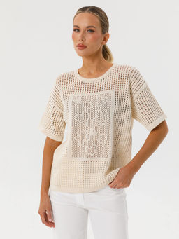 Блузка вязаная