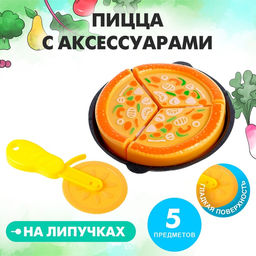 Игровой набор продуктов на липучке Пицца Маргарита - Simaland фото 7