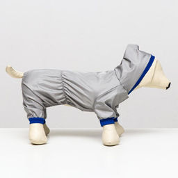 Комбинезон для животных, без подклада, M (ДС 24-26, ОШ 28, ОГ 34-36 см), серый - Simaland фото 2