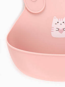 Нагрудник детский, светло-розовый