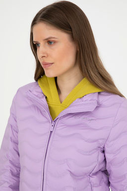 Женское сиреневое пальто Неожиданная скидка в корзине