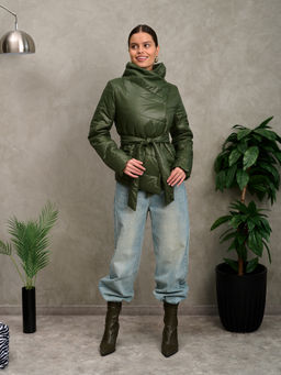 Куртка женская "Асимметрия" хаки