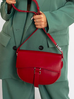 LACCOMA сумка Q5920-красный натуральная кожа полиэстр  фото 4