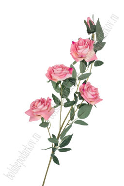 Веточка декоративная "Роза" 100 см (SF-7871) розовый