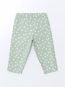 Beli Lastikli Puantiyeli K?z ?ocuk Tayt