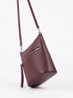 Женская кожаная сумка Richet 3245LN 853 Бордовый