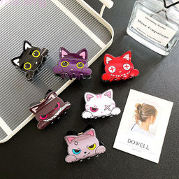 Заколка-краб Котик