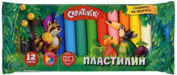 Пластилин Creativiki 12 цветов 120 г ассорти