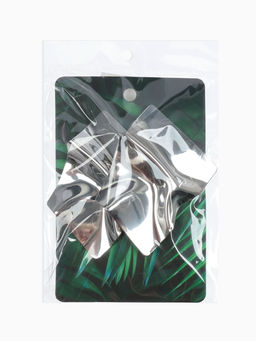 Серьги металл «Атмосфера» ромб мятый, цвет серебро