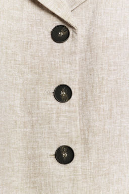 BLAZER RECTA PINZAS CON LINO / Arena / Vigor? - Zara фото 10