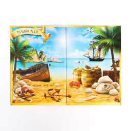 Цена за 5 шт. Книга квест - игра «Тайна пиратского клада», 22 стр., 8+