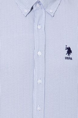 U. S. Polo Assn / Мужская темно-синяя рубашка с длинным рукавом - U.s. polo assn фото 6