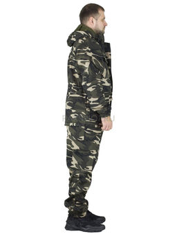 Удлиненный утепленный демисезонный костюм Forest trail D.Multicam для активного отдыха (горка на флисе) - Rax фото 3