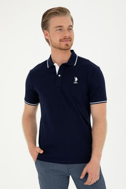 U. S. Polo Assn / Мужская темно-синяя базовая футболка