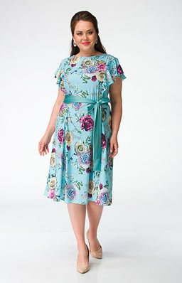 Эффектное платье свободного силуэта с рукавами-крылышками - Ckc collections фото 2