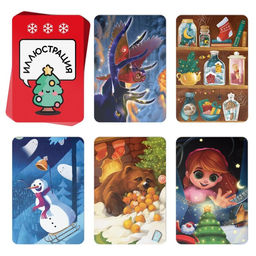 Новогодняя настольная игра Новый год: Connect, 100 карт, 10+