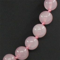 Бусы розовый кварц, круглые 10мм, короткие 46см - Agat77 фото 4