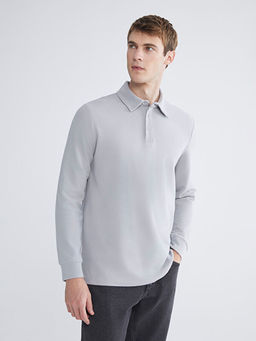 Polo Yaka Uzun Kollu Erkek Ti??rt