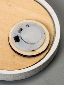 Ёлочная игрушка Шар со снеговиками, 10.5х10.5х1.5 см, от батареек, свечение тёплое белое - Luazon lighting фото 5