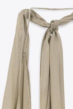 LIMITED EDITION VOLUMINOUS HALTERNECK MAXI DRESS - Zara фото 5