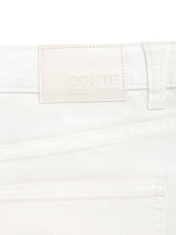CONTE CON-758 Джинсовые шорты из мягкого денима в молочном оттенке off white - Conte elegant фото 9