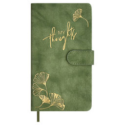 Ежедневник недатированный ESCALADA, А6+, 120 л., арт. 67294/ 20 ТИВОЛИ ГЛОСС ЗЕЛЁНЫЙ (кожзам: 110х