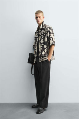 LEAF PRINT SHIRT - Zara фото 4