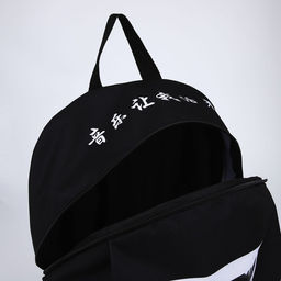 Рюкзак текстильный Аниме, 46х30х10 см, вертик карман, цвет черный - Nazamok фото 6