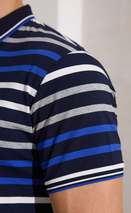 Футболка-поло F411-07-3137 blue - Fine joyce фото 4