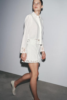 ZW COLLECTION CROCHET BERMUDA SHORTS - Zara фото 14