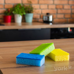 Губка для посуды 6+1 шт "YORK" Колор люкс, арт. 030180