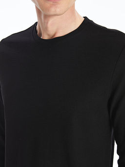 Bisiklet Yaka Uzun Kollu Erkek Ti??rt - Waikiki фото 3