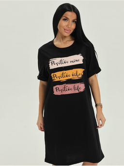 Туника Полоски черный