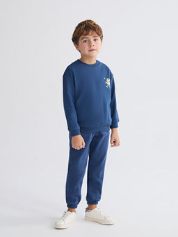 Bisiklet Yaka Erkek ?ocuk Sweatshirt