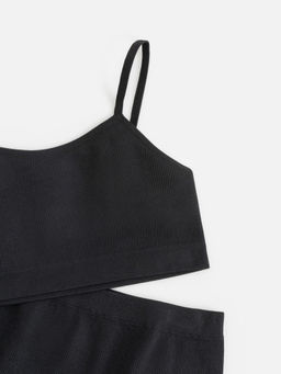 Комплект детский Acoola Mohana топ и шорты полиамид с полиуретаном черный  фото 4