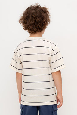 КР 302757/суровый,индиго,полоска к569 фуфайка (футболка) для мал - Crockid фото 3