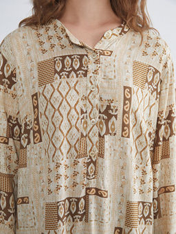 Hakim Yaka Desenli Kad?n Tunik