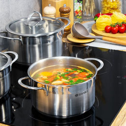 Кастрюля нержавеющая сталь, 1.8 л, с крышкой, Daniks, Бонн, GS-01319-16CA (364384)  фото 18