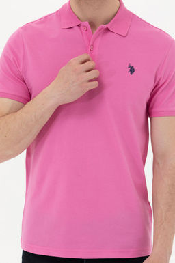 Мужская розовая базовая футболка - U.s. polo assn фото 20