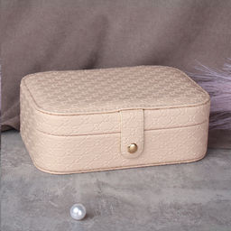 Шкатулка для украшений 20x14x7 см / Q302 Бежевый /уп 60/ 738386