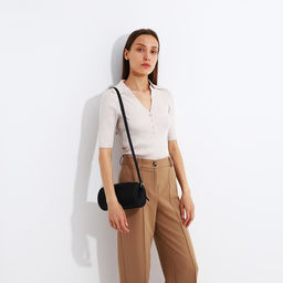 Сумка кросс-боди на молнии, цвет чёрный - Simaland фото 7