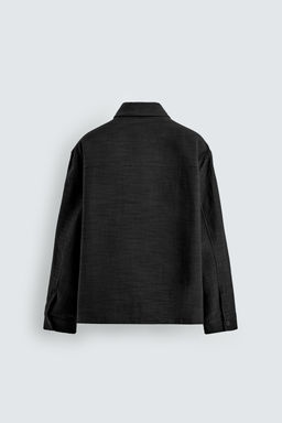 SOBRECAMISA FLUIDA RELAXED FIT / Negro