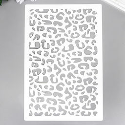 Пластиковый трафарет для творчества «Леопард», шаблон, 24×16 см